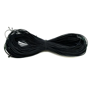 0.8mm Black Elastic Cord Beading Threads Stretch String Fabric Crafting Cords for Jewelry Making 20m 0.8mm Black Elastic Cord Beading Threads Stretch String Fabric Crafting Cords for Jewelry Making 20m