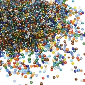 1 Box 2MM 3000PCS Rainbow Glass Seed Beads with Hole Clear Silver Lined Transparent Colorful Pony Round Loose Spacer Bead for Jewelry Making Friendship Bracelets Hairpin DIY Craft Supply 1 Box 2MM 3000PCS Rainbow Glass Seed Beads with Hole Clear Silver Lined Transparent Colorful Pony Round Loose Spacer Bead for Jewelry Making Friendship Bracelets Hairpin DIY Craft Supply