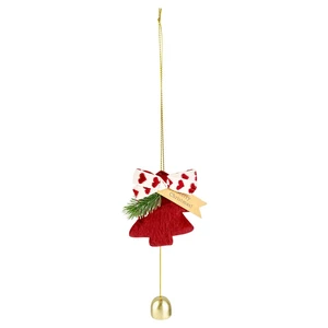 Plush Christmas Tree Bell Hanging Ornaments Soft-Touch Bells Versatile Door Bells and Wind Chimes for Festive Tree Car Holiday New Year Decorations (Red) Plush Christmas Tree Bell Hanging Ornaments Soft-Touch Bells Versatile Door Bells and Wind Chimes for Festive Tree Car Holiday New Year Decorations (Red)