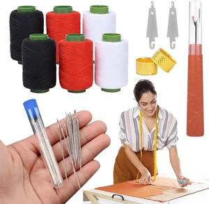 37Pcs Stainless Steel Sewing Needles for Big Eye Steel Sewing Needles Kit with Sewing Kit for Adults - Steel Needles for Hand Sewing Kit with Thread Kit, Threader and Needle Repair Kit 37Pcs Stainless Steel Sewing Needles for Big Eye Steel Sewing Needles Kit with Sewing Kit for Adults - Steel Needles for Hand Sewing Kit with Thread Kit, Threader and Needle Repair Kit