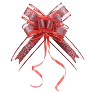 Gift Bows, 6 Inch 10 Pack Glitter Pull Bows for Valentine Gifts Gift Bows, 6 Inch 10 Pack Glitter Pull Bows for Valentine Gifts
