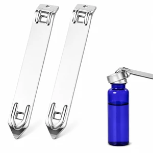 2Pcs Stainless Steel Vial Cap Opener for Oral Liquid Bottles and Small Caps | Slim Metal Design, Easy to Store and Carry for Clinics, Home Kits, Travel Bags and Everyday Small-Cap Opening Tasks 2Pcs Stainless Steel Vial Cap Opener for Oral Liquid Bottles and Small Caps | Slim Metal Design, Easy to Store and Carry for Clinics, Home Kits, Travel Bags and Everyday Small-Cap Opening Tasks