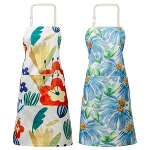 2 Pack Floral Apron for Women with Pockets, Water Resistant Adjustable Neck Strap, Apron for Gardening 2 Pack Floral Apron for Women with Pockets, Water Resistant Adjustable Neck Strap, Apron for Gardening