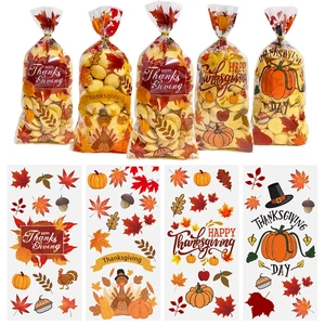 50PCS Thanksgiving Treat Bags with 60 Twist Ties Fall Cellophane Gift Bags for Cookies, Candy, Snacks, and Party Favors Pumpkin, Turkey & Maple Leaf Thanksgiving Goodie Bags for Kids 50PCS Thanksgiving Treat Bags with 60 Twist Ties Fall Cellophane Gift Bags for Cookies, Candy, Snacks, and Party Favors Pumpkin, Turkey & Maple Leaf Thanksgiving Goodie Bags for Kids