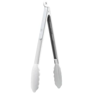 12-Inch Stainless Steel Kitchen Tongs with Silicone Tips, White 12-Inch Stainless Steel Kitchen Tongs with Silicone Tips, White