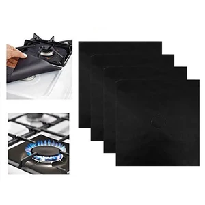4 PACK Gas range stove top burner protectors,0.2 MM Thickness stove top covers for gas burners,Non-Stick Stovetop Protector Liner Cover Reusable Dishwasher Safe Size 10.6 x 10.6 (Black) 4 PACK Gas range stove top burner protectors,0.2 MM Thickness stove top covers for gas burners,Non-Stick Stovetop Protector Liner Cover Reusable Dishwasher Safe Size 10.6 x 10.6 (Black)