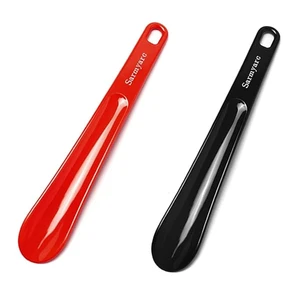 Plastic Shoe Horn,2pcs Travel Shoe Horns for Men, Women, Seniors& Kids - Shoe spoon - Shoe helper - Boot Shoehorn 10.3''(Red/Black) Plastic Shoe Horn,2pcs Travel Shoe Horns for Men, Women, Seniors& Kids - Shoe spoon - Shoe helper - Boot Shoehorn 10.3''(Red/Black)