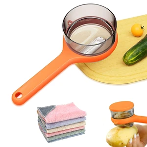 Double-Sided Stainless Steel Peeling Knife With Storage Box (Orange) | Vegetable Fruit Peeler Container, Vegetable Peelers for Home Kitchen, Double-Sided Stainless Steel Multi-Function Peeler Double-Sided Stainless Steel Peeling Knife With Storage Box (Orange) | Vegetable Fruit Peeler Container, Vegetable Peelers for Home Kitchen, Double-Sided Stainless Steel Multi-Function Peeler