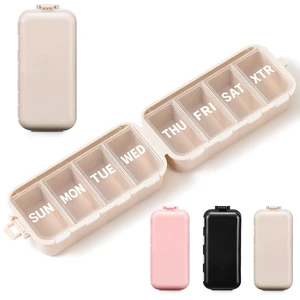 Foldable & Portable Weekly Pill Organizer, Week Daily 7 Day Travel Pill Box Foldable & Portable Weekly Pill Organizer, Week Daily 7 Day Travel Pill Box