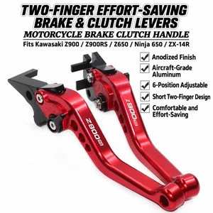 YUJIE Brake & Clutch Lever Set Compatible with Kawasaki Z900 Z900RS Z650 Ninja 650 ZX-14R - Titanium YUJIE Brake & Clutch Lever Set Compatible with Kawasaki Z900 Z900RS Z650 Ninja 650 ZX-14R - Titanium