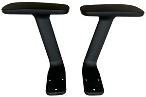 Fixed Plastic Office Chair Armrests, Model 560, Black, 1 Pair Fixed Plastic Office Chair Armrests, Model 560, Black, 1 Pair