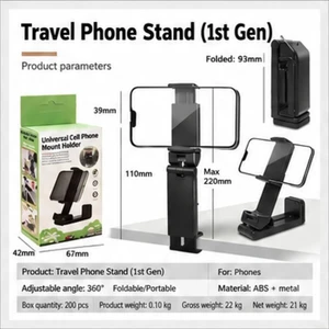 R1 First-Generation ABS Travel Phone Stand, Black R1 First-Generation ABS Travel Phone Stand, Black