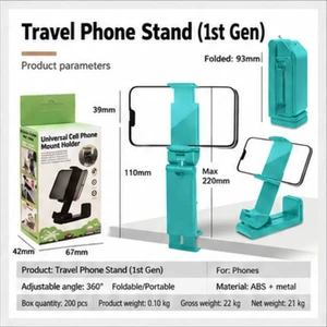 R1 First-Generation ABS Travel Phone Stand, Green R1 First-Generation ABS Travel Phone Stand, Green