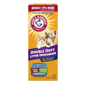 ARM & HAMMER Double Duty Cat Litter Deodorizer and Pet Odor Eliminator, 33 oz Box ARM & HAMMER Double Duty Cat Litter Deodorizer and Pet Odor Eliminator, 33 oz Box