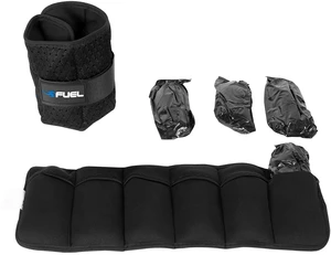 Fuel Pureformance Adjustable Wrist/Ankle Weights, 2.5-Pound Pair (5lb Total - 6 Removable Weight Packs) Fuel Pureformance Adjustable Wrist/Ankle Weights, 2.5-Pound Pair (5lb Total - 6 Removable Weight Packs)
