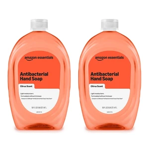 Amazon Basics Liquid Hand Soap Refill, Light Moisturizing, Triclosan-Free, Dermatologist-Tested, pH Balanced, Citrus, 50 Fl Oz (Pack of 2) (Previously Solimo) Amazon Basics Liquid Hand Soap Refill, Light Moisturizing, Triclosan-Free, Dermatologist-Tested, pH Balanced, Citrus, 50 Fl Oz (Pack of 2) (Previously Solimo)