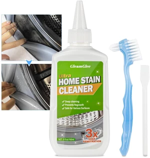 GleamGlee Home Remover Gel, Powerful Washing Machine Gasket Cleaner, Heavy Duty Cleaning Solution for Washing Machine, Refrigerator Strips, Bathroom Grout, Tiles, Sink, Shower - 5 Fl.Oz GleamGlee Home Remover Gel, Powerful Washing Machine Gasket Cleaner, Heavy Duty Cleaning Solution for Washing Machine, Refrigerator Strips, Bathroom Grout, Tiles, Sink, Shower - 5 Fl.Oz
