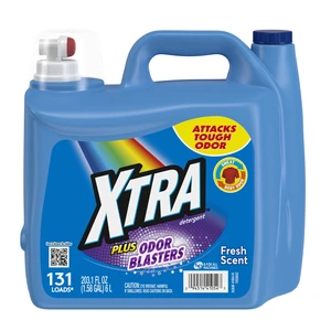 XTRA Laundry Detergent Liquid Plus Odor Blasters, 131 Loads, 203.1 Fl Oz XTRA Laundry Detergent Liquid Plus Odor Blasters, 131 Loads, 203.1 Fl Oz