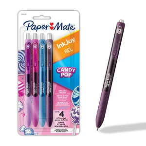 Paper Mate InkJoy Gel Pens, Candy Pop Colors, Medium (0.7mm) Point, Retractable, 4 Count Paper Mate InkJoy Gel Pens, Candy Pop Colors, Medium (0.7mm) Point, Retractable, 4 Count