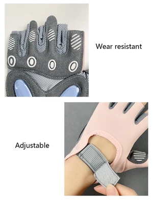 Fitness Sports Gloves, Machine Training Gloves, Anti-Slip Wear, Outdoor Sports Cycling Gloves (Grey, L) Fitness Sports Gloves, Machine Training Gloves, Anti-Slip Wear, Outdoor Sports Cycling Gloves (Grey, L)
