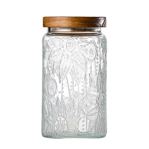Adodeen Glass Storage Containers With Lids, Glass Jars With Lids, 32OZ Adodeen Glass Storage Containers With Lids, Glass Jars With Lids, 32OZ