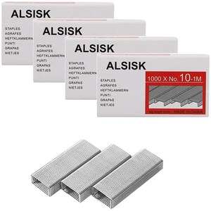 Alsisk Pack of 4000PCS No.10 Mini Staples(Smaller Than Standard Staples) .Silver Alsisk Pack of 4000PCS No.10 Mini Staples(Smaller Than Standard Staples) .Silver