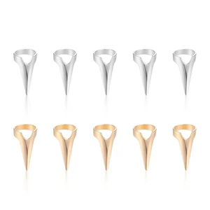 10 Pcs Metal Hair Parting Rings, pinky Selecting Tools, Finger Tool 10 Pcs Metal Hair Parting Rings, pinky Selecting Tools, Finger Tool