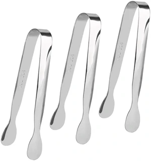 3 Pack Mini Serving Tongs, 4.3 inch Stainless Steel Sugar Tongs, Tiny Ice Tongs for Coffee Bar, Tea Party and Desserts Party 3 Pack Mini Serving Tongs, 4.3 inch Stainless Steel Sugar Tongs, Tiny Ice Tongs for Coffee Bar, Tea Party and Desserts Party