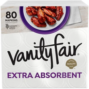 Vanity Fair Napkins, Extra Absorbent Premium Paper Napkins, 80 Count Vanity Fair Napkins, Extra Absorbent Premium Paper Napkins, 80 Count