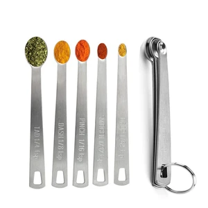 Measuring Spoons,Includ 1/4 tsp, /8 tsp,1/16 tsp,1/32 tsp,1/64 tsp Measuring Spoons,Includ 1/4 tsp, /8 tsp,1/16 tsp,1/32 tsp,1/64 tsp