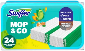 Swiffer Mop & Go Wet Refills, Gain, 24 Count Swiffer Mop & Go Wet Refills, Gain, 24 Count
