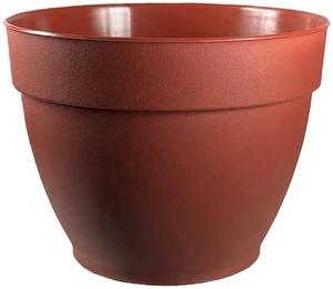 Jacinto Recycled Plastic Planter, 8 inch Opening Diameter, Red Color Jacinto Recycled Plastic Planter, 8 inch Opening Diameter, Red Color