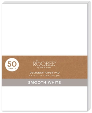 Roobee by Mara-Mi White Cardstock Craft Paper, 8.5" x 11" 200 GSM, 50 Count New Roobee by Mara-Mi White Cardstock Craft Paper, 8.5" x 11" 200 GSM, 50 Count New