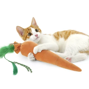 SmartyKat Kolossal Karrot Soft Plush Catnip Kicker Cat Toy Filled with Pure & Potent Catnip SmartyKat Kolossal Karrot Soft Plush Catnip Kicker Cat Toy Filled with Pure & Potent Catnip