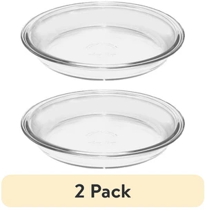 (2 pack) Anchor Hocking 9" Glass Pie Pan (2 pack) Anchor Hocking 9" Glass Pie Pan