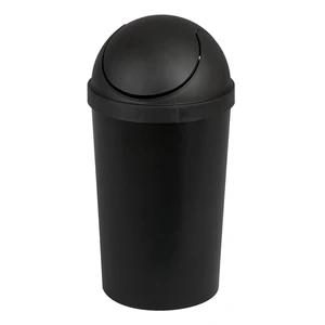 Sterilite Small Bathroom Trash Can, 3 Gallon Plastic Garbage Bucket Bin with Swing Top Lid, Black Sterilite Small Bathroom Trash Can, 3 Gallon Plastic Garbage Bucket Bin with Swing Top Lid, Black