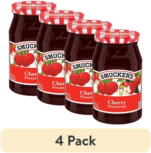 (4 pack) Smucker's Cherry Preserves, 18 oz (4 pack) Smucker's Cherry Preserves, 18 oz