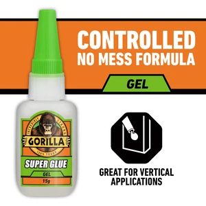 Gorilla Glue Super Glue Gel (15g) Clear Color, Pack of 1 Gorilla Glue Super Glue Gel (15g) Clear Color, Pack of 1