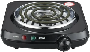 Mainstays Single Coil Electric Burner and Hot Plate, 1100W, Black Mainstays Single Coil Electric Burner and Hot Plate, 1100W, Black