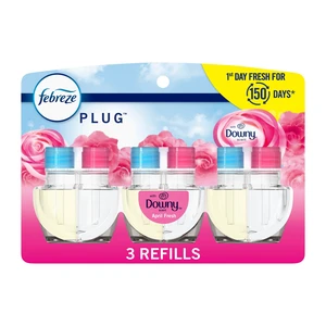 Febreze Plug in Air Freshener Scented Oil Refill, Downy April Fresh, 3 Count Febreze Plug in Air Freshener Scented Oil Refill, Downy April Fresh, 3 Count