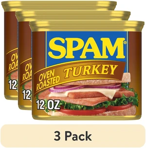 (3 pack) SPAM Oven Roasted Turkey, 12 oz Can (3 pack) SPAM Oven Roasted Turkey, 12 oz Can