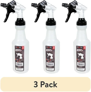 (3 pack) Stout Stuff Plastic Wide Mouth Empty Spray Bottle, Holds 32oz (3 pack) Stout Stuff Plastic Wide Mouth Empty Spray Bottle, Holds 32oz