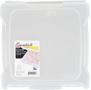Flambeau Essentials, 26912AE, Scrapbook Box, Craft and Hobby Storage Box, Clear, 12 inches, Plastic Flambeau Essentials, 26912AE, Scrapbook Box, Craft and Hobby Storage Box, Clear, 12 inches, Plastic