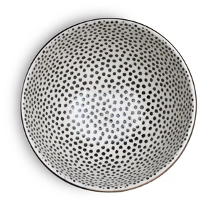 Thyme & Table Dot Collection Bowl, Black and White Thyme & Table Dot Collection Bowl, Black and White