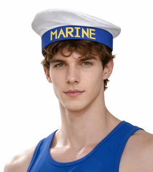 thuizen White Marine Sailor Captain Nautical Costume Hat thuizen White Marine Sailor Captain Nautical Costume Hat
