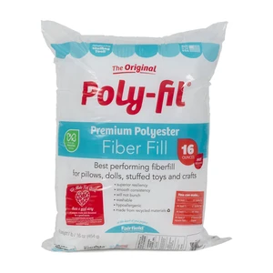 Poly-Fil Polyester Fiberfill Stuffing, 16oz Bag, by Fairfield Poly-Fil Polyester Fiberfill Stuffing, 16oz Bag, by Fairfield
