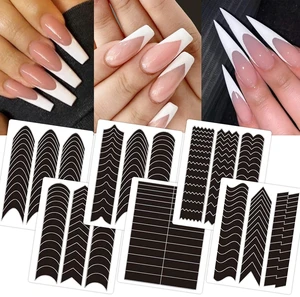 winthrop 36 Sheets French Tip Nail Guide Stickers, French Manicure Strips winthrop 36 Sheets French Tip Nail Guide Stickers, French Manicure Strips