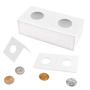 50 PCS Coin Flips 2x2 inch Cardboard Holders for Large Dollar 50 PCS Coin Flips 2x2 inch Cardboard Holders for Large Dollar