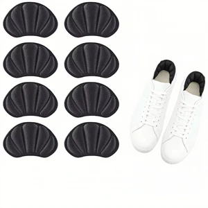 Back of Heel Cushion Inserts, Mesh Self-Adhesive Grips Pads, Reusable Adhesive Heel Guards Liners for Boots, Loose Shoes Too Big, Improve Shoe Fit for Women Men 8 Pcs - Black Back of Heel Cushion Inserts, Mesh Self-Adhesive Grips Pads, Reusable Adhesive Heel Guards Liners for Boots, Loose Shoes Too Big, Improve Shoe Fit for Women Men 8 Pcs - Black