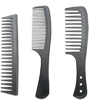 3 PCS Carbon Fiber Anti Static Comb, Heat Resistant Comb-Fine and Wide Tooth Hair Combs for Men and Women, Professional for Hair Stylist 3 PCS Carbon Fiber Anti Static Comb, Heat Resistant Comb-Fine and Wide Tooth Hair Combs for Men and Women, Professional for Hair Stylist